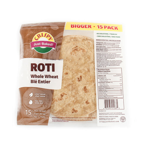 Crispy Just Baked Roti Whole Wheat